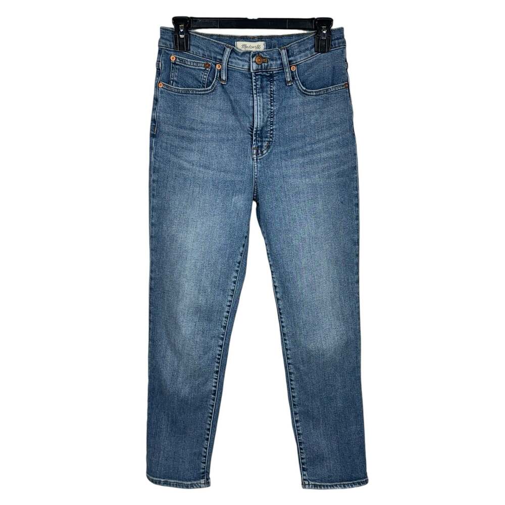 Madewell SZ 27 The Perfect Vintage Cropped Jeans Zip-Fly Hi-Rise Stretch Pockets